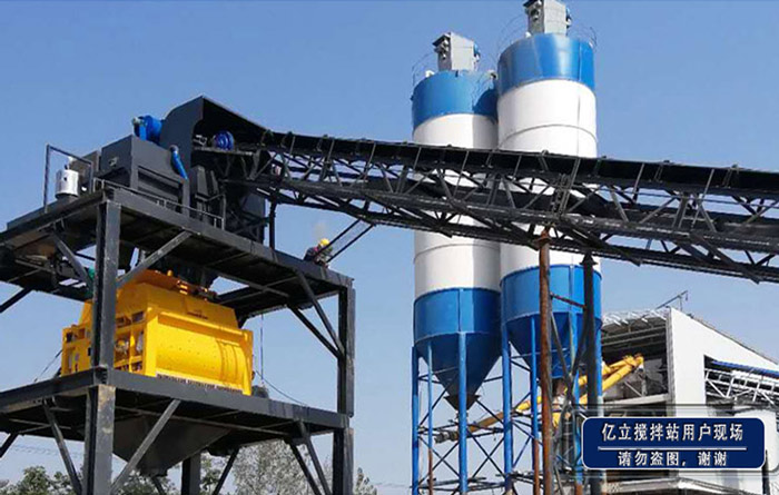 180混凝土攪拌站用戶現(xiàn)場(chǎng)實(shí)拍
